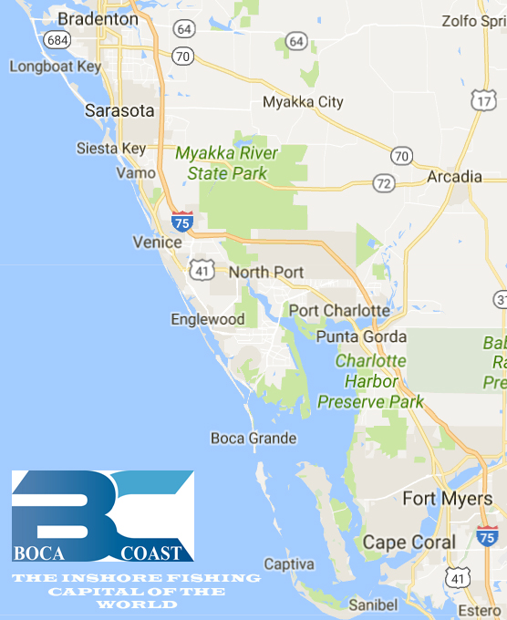 Map of Boca Coast Florida