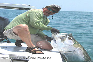 Charlotte Harbor Fl tarpon caught on a fly rod