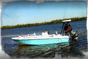 Punta Gorda Florida fishing guide boat in Charlotte Harbor