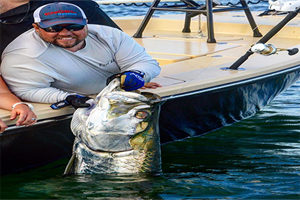 Boca Grande Florida record tarpon for Captain Jay Withers