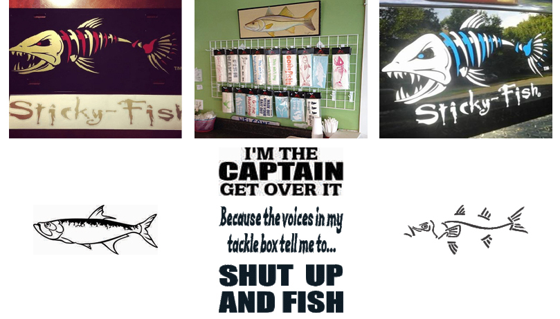 Saltwater Fishing Decals & Vinyl Stickers