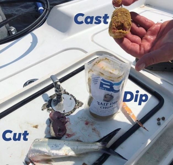 Bait Dip Chum Coating for Inshore and Offshore Saltwater Fishing